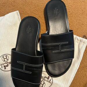 Hermes Men’s Leather slides